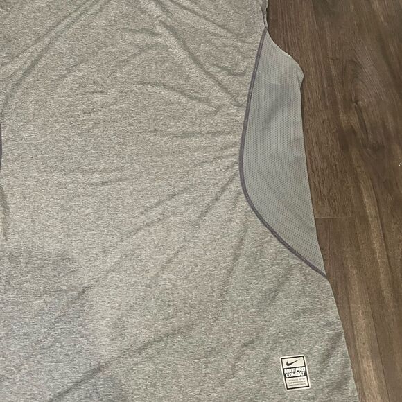 Nike Mens Pro Combat Dri-fit Grey Fitted Tank Top - Picture 5 of 8